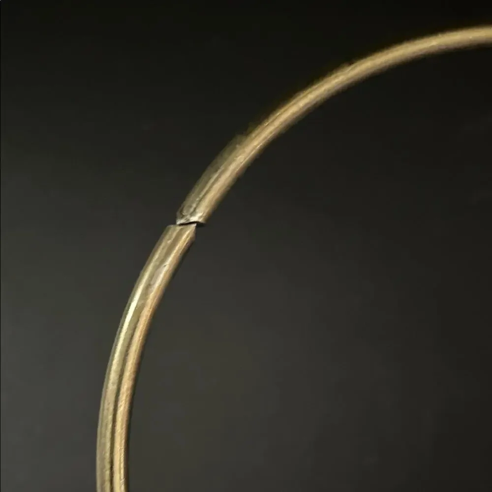 Vintage Brass Gold-Toned Scarf Hoop, Functional and Cool Looking